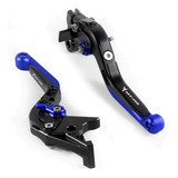 Par Manete Esportivo Articulado Yamaha Moto Mt 03 Preto Azul