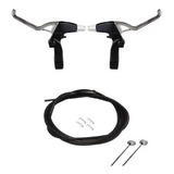 Par Manetes De Freio Em Aluminio Bicicleta + Cabo E Canduite