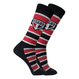 Par Meia Casual Oficial São Paulo Futebol Club Tricolor Spfc