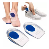 Par Meia Palmilha Silicone Gel Ortopédica Calcanhar Esporão