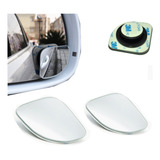 Par Mini Espelho Retrovisor Auxiliar Veicular Grande Angular