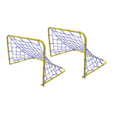 Par Mini Trave Aço C/ Rede Futebol Golzinho Klopf 4008