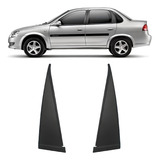 Par Moldura Acabamento Externo Porta Traseira Corsa Hatch