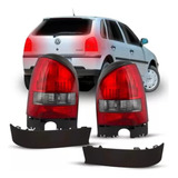Par Moldura Acabamento + Lanterna Traseira Gol G3 99 00 2001