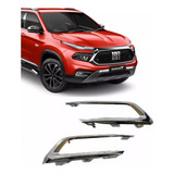 Par Moldura Friso Farol Milha Fiat Toro 2021 2022 2023 Croma