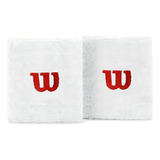 Par Munhequeira Wilson Atoalhada Pulso Tênis Basquete Squash Cor Branco