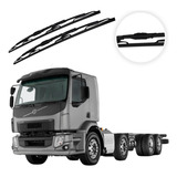 Par Palheta Volvo Vm Limpador De Ferro Com Esguicho Original