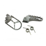 Par Pedaleira Aço Inox Oxxy Crf 230 Crf 250f Xr 200 250