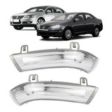 Par Pisca Seta Retrovisor Led Esquerdo Direito Jetta Passat