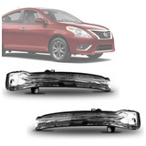Par Pisca Seta Retrovisor Nissan Versa 2016 2017 2018