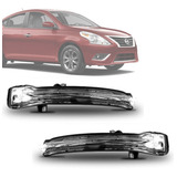 Par Pisca Seta Retrovisor Nissan Versa 2016 2017 2018