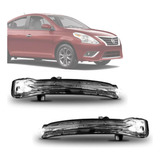 Par Pisca Seta Retrovisor Nissan Versa 2016 2017 2018