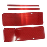 Par Placa Para Decoração De Carro Refletiva Vermelha