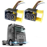 Par Plug Chicote Conector Lanterna Mb Actros Axor