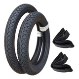 Par Pneu 80/100-14 + 60/100-17 Street Biz/pop + Camaras Ar