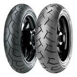 Par Pneu Pirelli Moto 100/80-16 + 120/80-16 Diablo Scooter