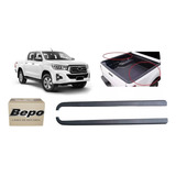 Par Protetor Borda Lateral Caçamba Hilux 2016 Até 2024 Bepo