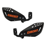 Par Protetor Mão Circuit Vector Carbono Branco - Haste Nylon