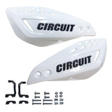 Par Protetor Mão Circuit Vector T-rex Branco Preto Xtz 125 