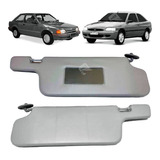 Par Quebra Sol Ford Escort 1992 Até 2003 C/ Espelho E Bolsa