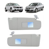 Par Quebra Sol Vw Golf Jetta 2008/... Com Espelho E Bolsa