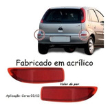 Par Refletor Parachoque Traseiro Corsa 06 07 08 09 10 11 12