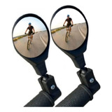 Par Retrovisor Para Bicicleta Convexo Articulado Ampla Visão
