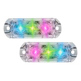 Par Strobo Som Automotivo Ajk Rgb Colorido Endereçavel Led