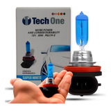 Par Super Branca Lampada 8500k Tip Xenon Tech One H9 12v 55w