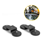Par Suporte Imã 66mm Para Farol Auxiliar Barra Led Universal