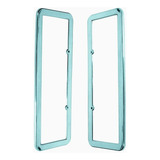 Par Suporte Moldura De Placa Cromada Lisa Para Carro + Nf-e