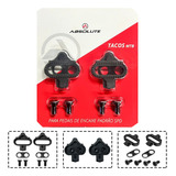 Par Tacos Taquinho Pedal Clip Bike Preto Sapatilha Spd - Mtb