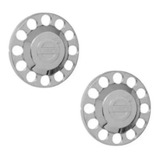 Par Tampa Cubo Cromada Traçao Caminhão Compativel Fh Fm Nh