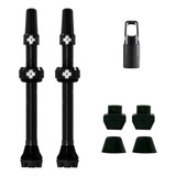 Par Válvula Tubeless Muc Off 60mm Preto Kit Upgrade Black