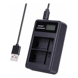 Para Carregador Duplo Usb Com Display Lcd Inteligente Nikon