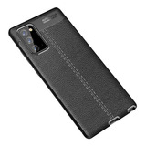 Para Samsung Galaxy Note 20 Borracha Tpu Couro-como Capa Ca