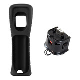 Para Sensor Wii Motion Plus E Capa De Silicone - Preto