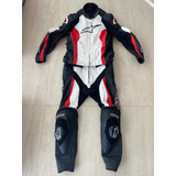 Para Vender!! Macacão Couro Speed Alpinestars Chal. Suit 2pc