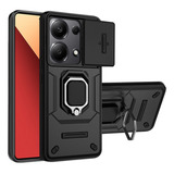 Para Xiaomi Poco M6 Pro 4g Capa Lente Deslizante Capa