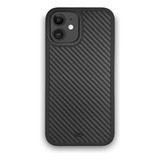 Para iPhone 12 Capa Fibra Carbono Premium Anti Impacto 6.1 Cor Preto