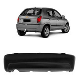 Parachoque Traseiro Chevrolet Celta 2007 Até 2015 Preto
