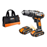 Parafusadeira Furadeira 3/8'' 20v C/ Impacto Bivolt Wx371.3 C/ 02 Baterias E Bolsa Worx