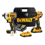 Parafusadeira Furadeira Impacto 20v Dewalt Dcd778 + Dcf887
