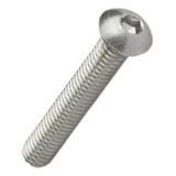 Parafuso Allen Abaulada Aço Inox M8 X 30 Mm - 100 Peças