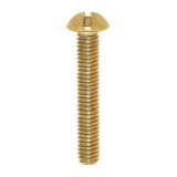Parafuso Maquina 1/8 X 1 1/4 Redonda Latão Emb. C/ 50 Pçs