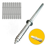 Parafuso Suporte Invisível P/ Prateleiras 10 Peças 140mm 8mm