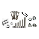 Parafusos Allen Inox Tampas Lat. Motor Cg Fan Titan 160