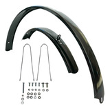 Paralama Para Bike Aro 26 Monark Caloi Completo Preto