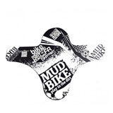 Paralama Suspensão Dianteira Mud Bike Preto E Branco