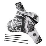 Paralama Suspensão Dianteira Mud Bike Transparente E Preto Cor Transparente Com Preto